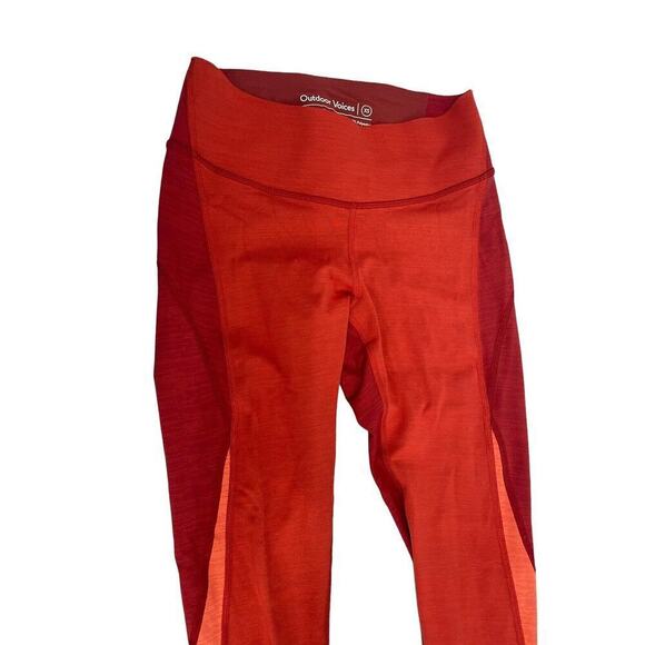 Outdoor Voices Womens Red Orange Ankle Athletic Leggings Size XS Contrast 25" - Picture 5 of 9